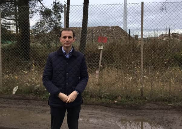 Stephen Gethins MP at the landfill site