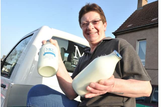 Davina Bruce, milk delivery lady who has been working the round for 40 years. (Pic George McLuskie).