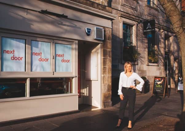 Julie Lewis outside the new Next Door restaurant. Picture: Cameron Prentice at Lightbox.