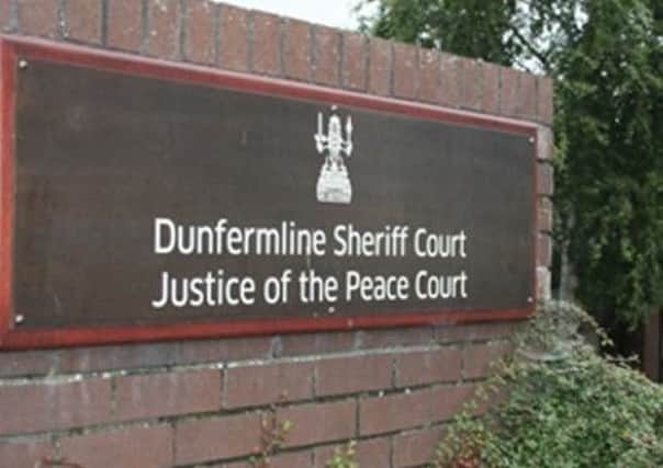 There were strange scenes at Dunfermline Sheriff Court.