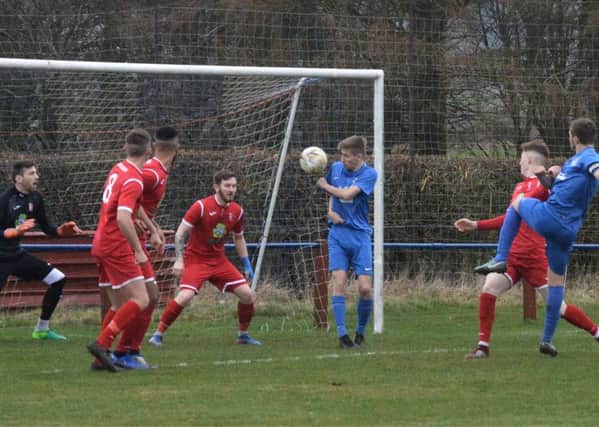 Nathan Doig opens the scoring for Kennoway .