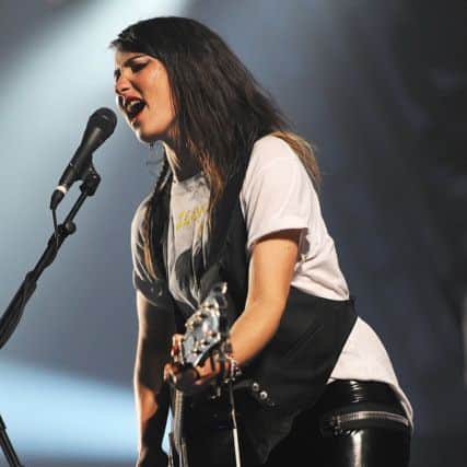 KT Tunstall on stage at T in the Park in 2011 at Balado, Kinross.