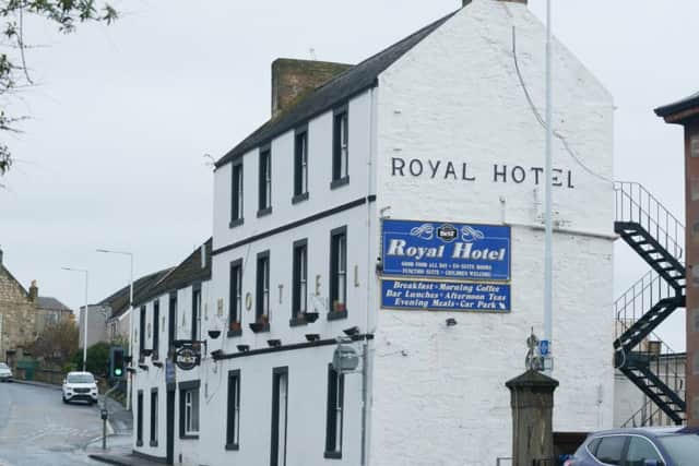 The Royal Hotel in Dysart closed suddenly last Thursday. Pic: George McLuskie.