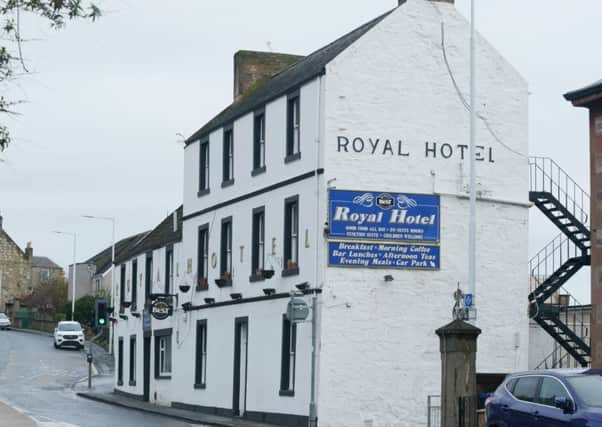 The Royal Hotel in Dysart closed suddenly last Thursday. Pic: George McLuskie.