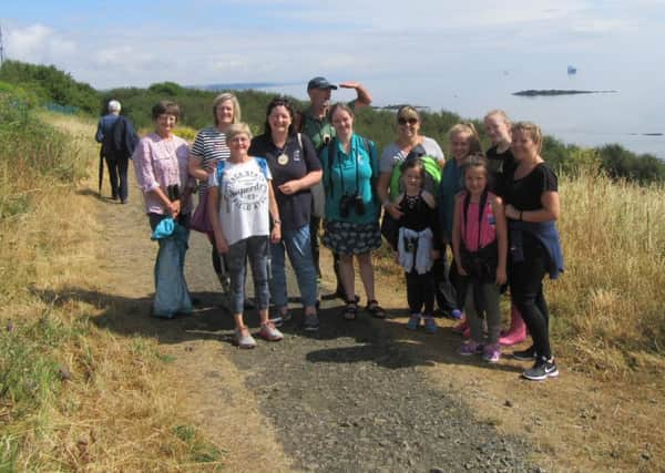 Locals taking part in the Coastal Path Walk with Ronnie Mackie during the first Kirkcaldy Walking Festival which took place last summer.