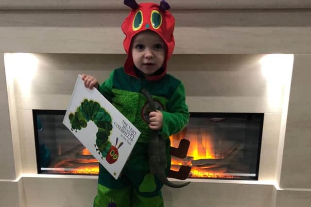 Rian Cameron, 2, of Woodside