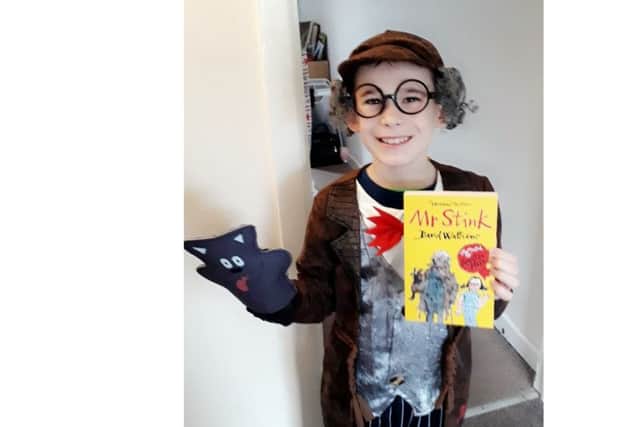 Lewis Holmes, age 9, as Mr Stink