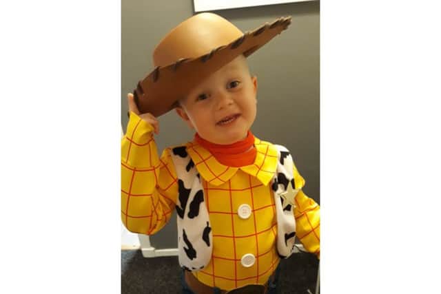 Scott Grant, age 3, of Cardenden
