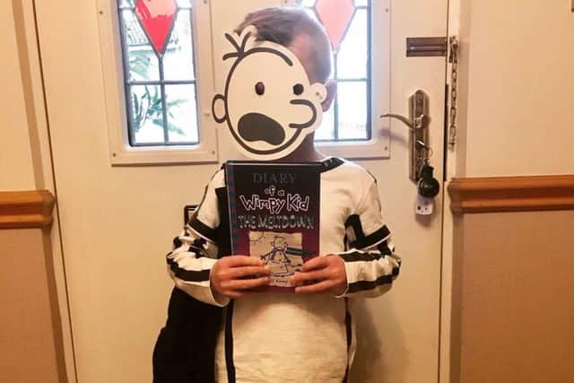 Cameron Dick, 7, Glenrothes as Greg the Wimpy Kid
