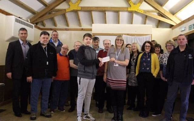 Staff and volunteers of Collydean Community Centre recently received a cheque for £810 from RWE Markinch
