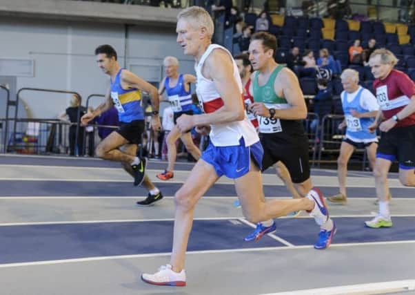 Scottish Athletics National Indoor Combined Events Masters Championships picture: Bobby Gavin