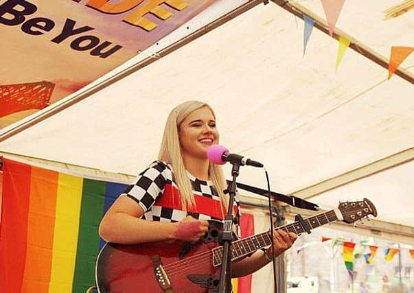 Romay has performed at events including Fife Pride.