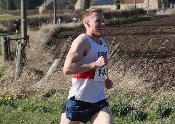 Ryan Lafferty competes for Fife AC at the Cupar 5. Pic by Peter Bracegirdle.