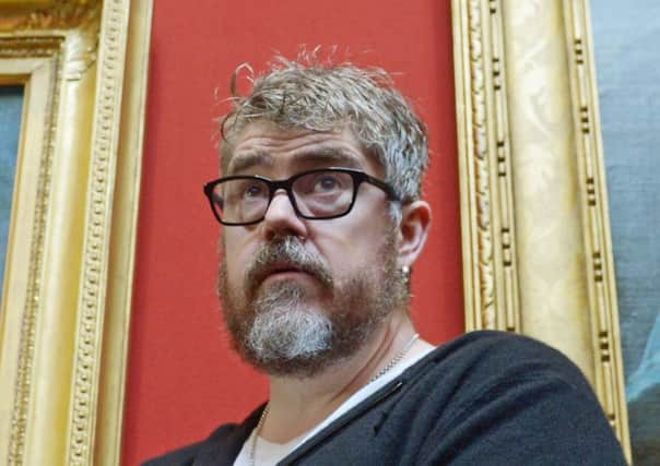 Phil Jupitus smashed his Volvo into a truck in Fife.