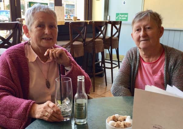 Maureen Jack from St Andrews (left) who donated one of her kidneys to  total stranger, Margaret Jackson.in 2009. They told their story as part of World Kidney Day.