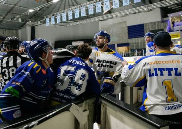 Fife Flyers at Coventry Blaze, March 2019 (Pic: Scott Wiggins)