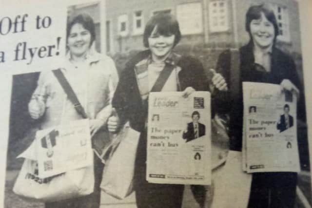 An army of delivery boys and girls helped get the paper into houses. They included Michael Watson, Craig Watson and Angela Forrester, all aged 14.