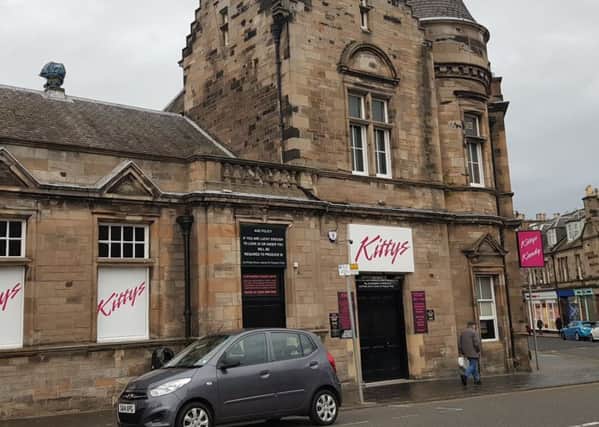 The incident happened outside Kitty's nightclub in Kirkcaldy.