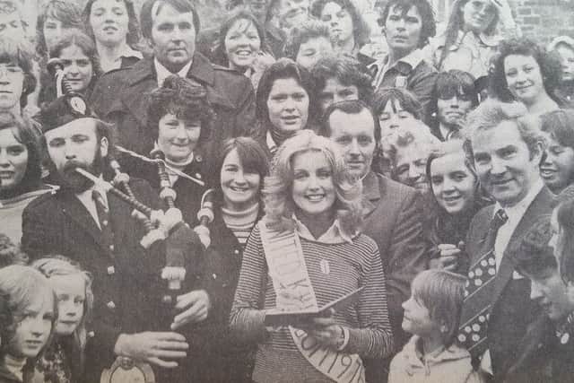 She popped in to Kirkcaldy Fete in October 1976.