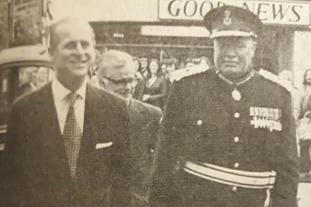 The Duke of Edinburgh showed up in town, and it turns out he was popular in those days.