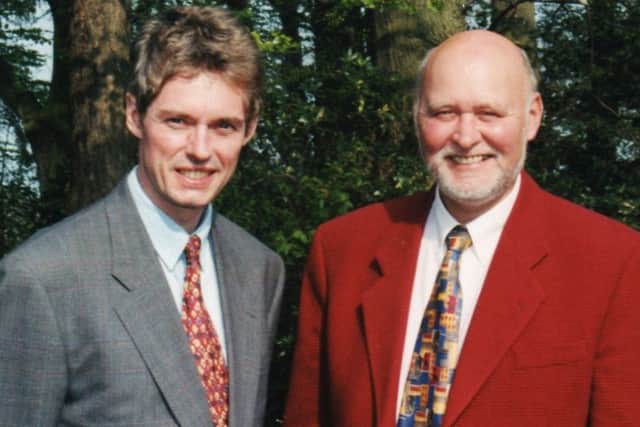 The original idea for Kingdom FM was formulated by John Murray and his former radio boss George Macintosh (right). Pic: John Murray.