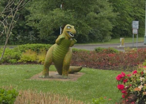 Much loved Fife sculpture Rexie the dinosaur set to return after crash damage.