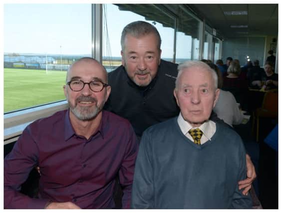 Hugh Landels with sons Brian, left, and Derek.