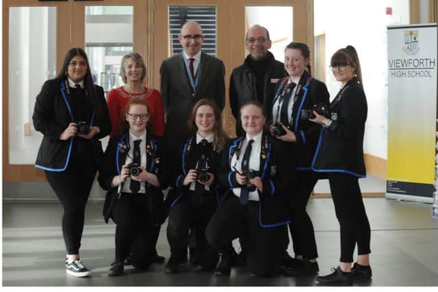 Kirkcaldy Photographic Society has teamed up with staff and pupils from Viewforth High School. (Pic George McLuskie).