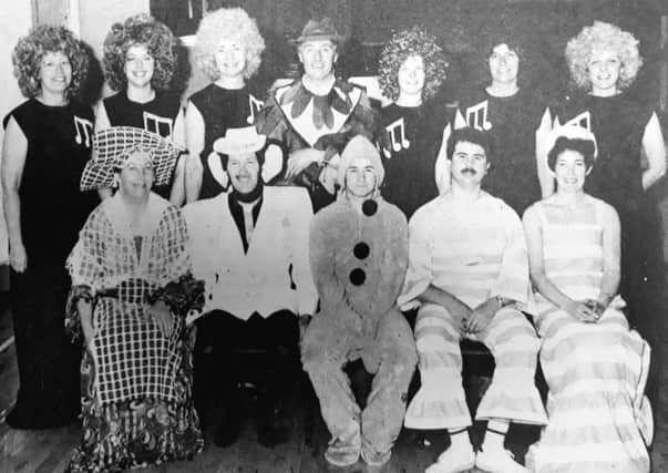 Kirkcaldy Amateur Dramatic Society get ready for their production of 'The Gingerbread Man' which they performed at the Adam Smith Theatre in 1984.