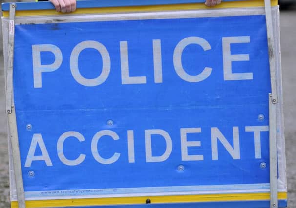 A man was airlifted to hospital.