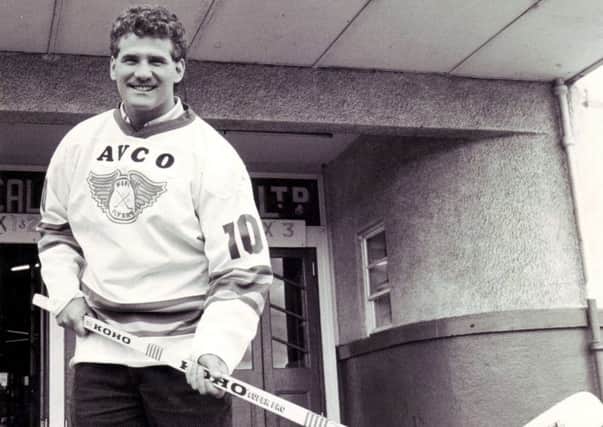 Fife Flyers - Canadian forward Fred Perlini, played 1987-88 (Pic: Bill Dickman/Fife Free Press)