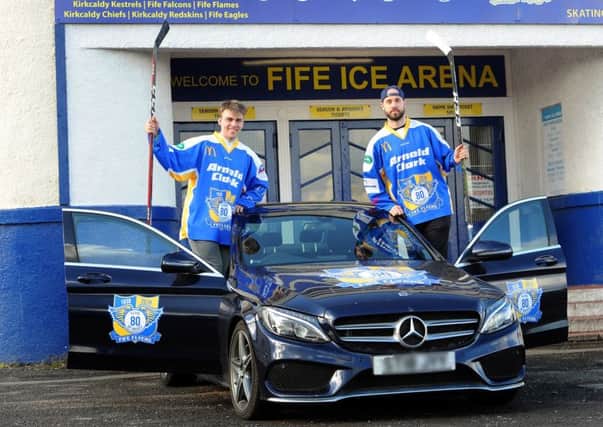 Jordan Buesa and Brett Bulmer, who has been suspended by DOPS. Pic: Fife Photo Agency