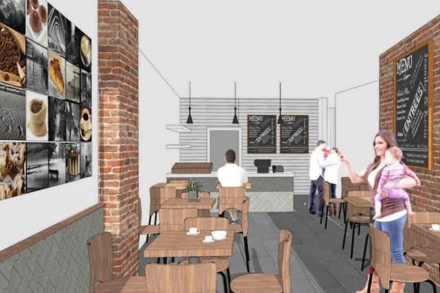 An artist's impression of what the cafe bistro could look like.