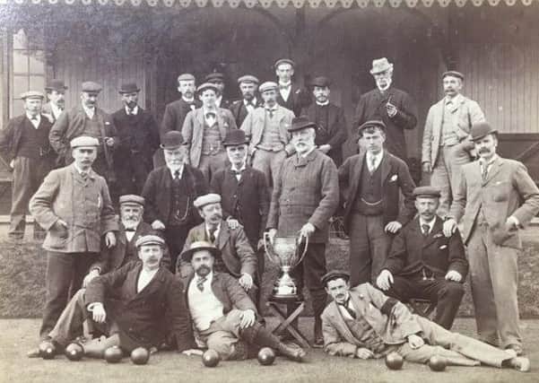 Anstruther Bowling Club members in 1895.