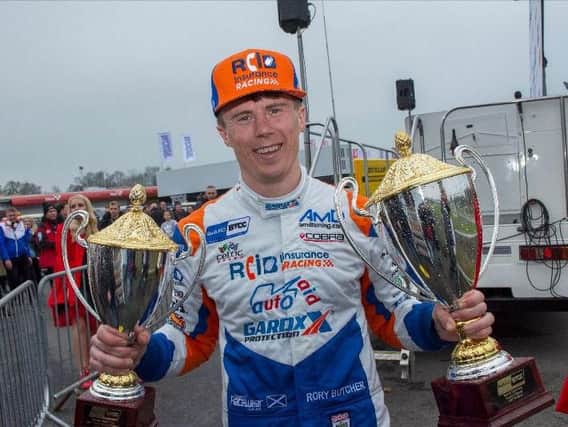 Rory Butcher claimed his maiden BTCC win at Brands Hatch on Sunday.