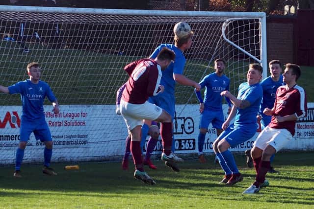 United will go toe to toe with Linlithgow Rose again this weekend. Pic by Blair Smith.