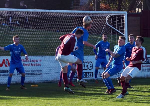United will go toe to toe with Linlithgow Rose again this weekend. Pic by Blair Smith.