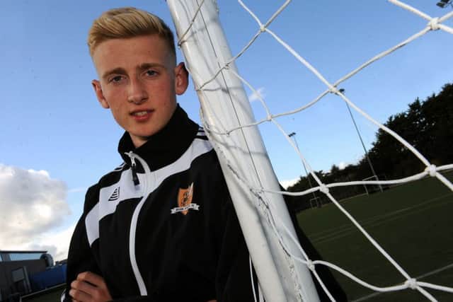The 6'5 imposing striker struggled for game time at Peterhead where he was behind experienced campaigners Rory McAllister and Derek Lyle. However he showed glimpses of his ability and moved up a division to Montrose in January