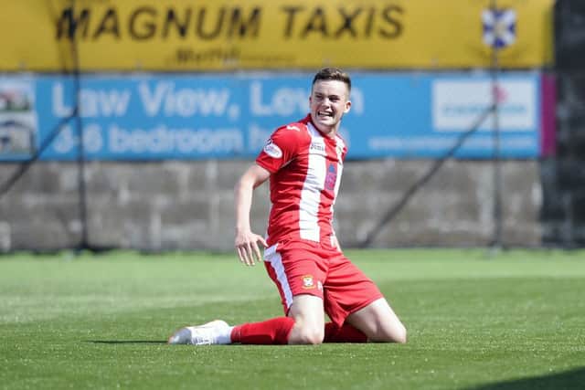 Plucked by manager Darren Young during pre-season from Heriot Watt. The striker, according to the manager, "stuck out like a sore thumb" during his trial period. Has gone on to become the Fife club's lead striker this campaign.