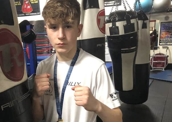 Glenrothes Boxing Club boxer Billy Millar wins Youth final at 52kg category. Younger brother is Michael Millar who won Eastern District Championship earlier this year.