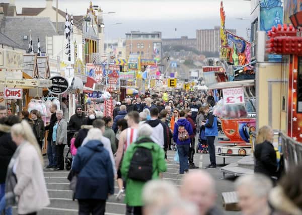 The big crowds attending the Links Market will be hoping for good weather this year.