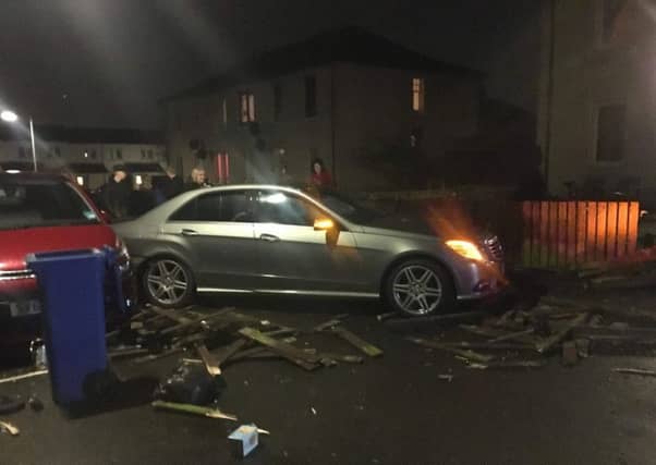 Two occupants left the scene after the crash. Picture: Fife Jammer Locations
