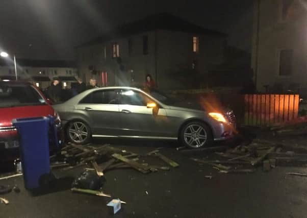 Two occupants left the scene after the crash. Picture:  Fife Jammer Locations