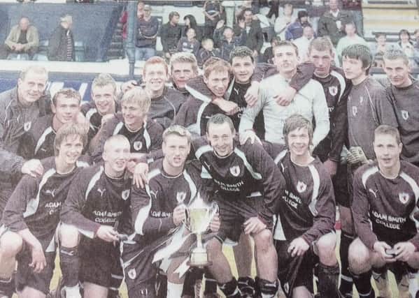Raith Rovers Under 19s win the SFL Youth Cup in 2008  (Pic: Fife Free Press)