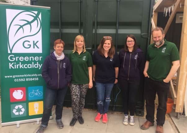Members of Greener Kirkcaldy who will officially open their new premises on May 1.