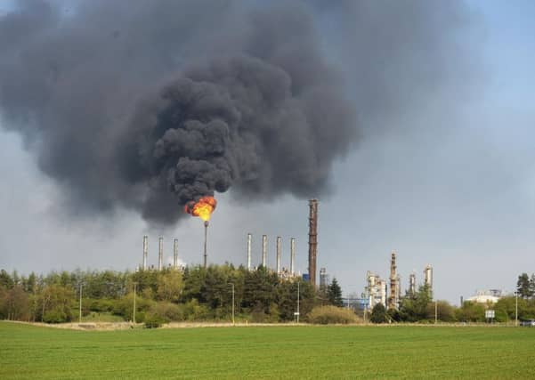 Unscheduled flaring at Fife Ethelyne Plant, Mossmorran (Pic: David Wardle)