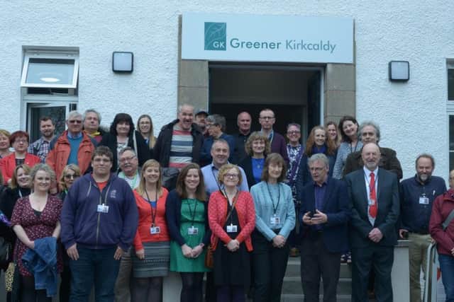 Staff and invited guests at Greener Kirkcaldy's official launch event. Pic: George McLuskie.