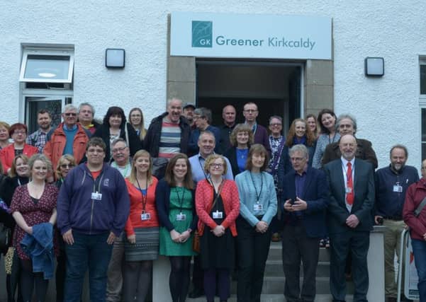 Staff and invited guests at Greener Kirkcaldy's official launch event. Pic: George McLuskie.