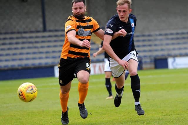 After a spell on loan with Dunfermline, midfielder Herron signed for Rovers from Blackpool and made 19 appearances during 2017-18 before signing for Glentoran. (Fife Photo Agency)