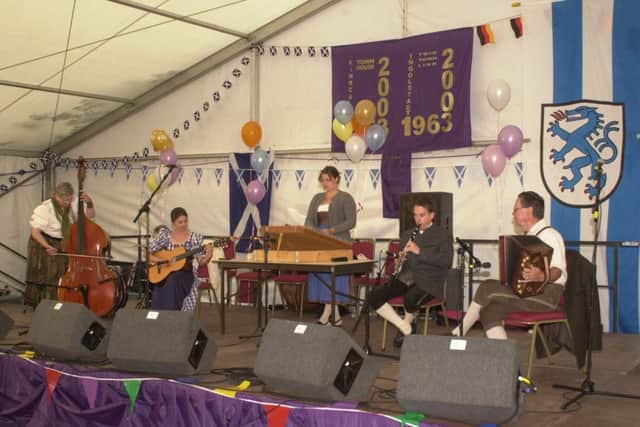 German beer tent in the Town Square (Pic: Fife Free Press)